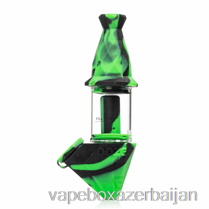 Vape Box Azerbaijan Ooze Bectar Silicone Bubbler Chameleon (Black / Green)